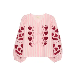 Sissel Edelbo - Elisabeth Top - Rose Stripes 