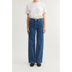 Basic Apparel - Enya Mid Blue Jeans - Mid Blue