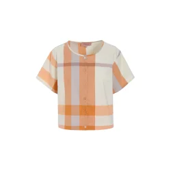 Hunk�n - Frankie skjorte - Orange checked