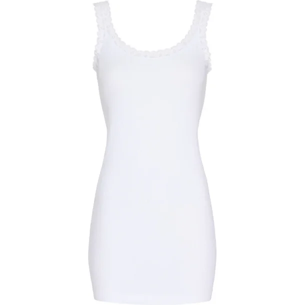 Tim &amp; Simonsen - Frida Rib Top - Plus - Bianco - Onesize