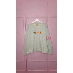 Lulus Love - Sweatshirt Peace - Grey Melange