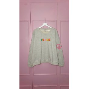 Lulus Love - Sweatshirt Peace - Grey Melange