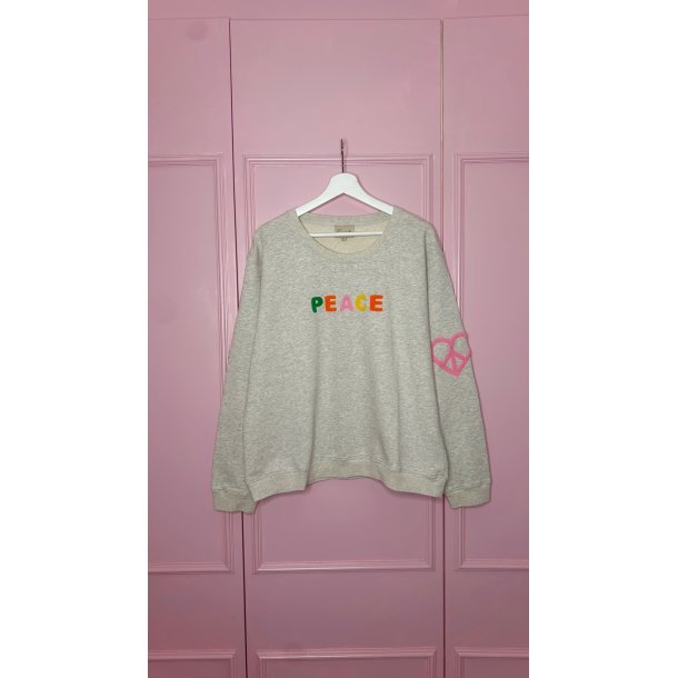Lulus Love - Sweatshirt Peace - Grey Melange