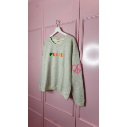 Lulus Love - Sweatshirt Peace - Grey Melange