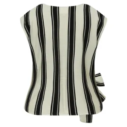 Gossia -Sagara Jo bluse - Sand Black Stripes