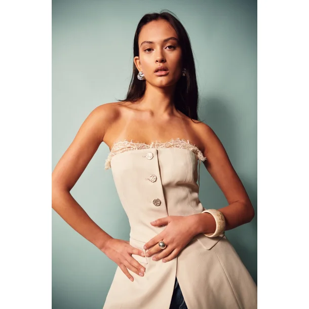 Bow 19 - Big Bracelet - Marble White