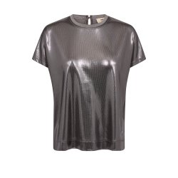 Mos Mosh - Nivola O-neck Metallic Tee - Mockingbird