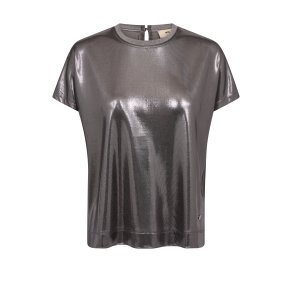 Mos Mosh - Nivola O-neck Metallic Tee - Mockingbird