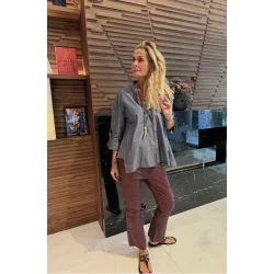 Wauw - Luna Skjorte Lucky Me - Chambray