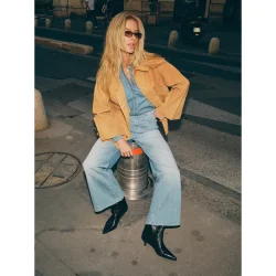 Mos Mosh - Justina Suede Jakke - Tan