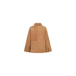 Mos Mosh - Justina Suede Jakke - Tan