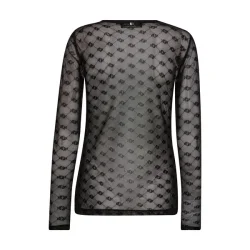 Mos Mosh - Loretta Mono Mesh Blouse - Black