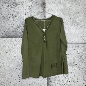 Cabana Living - Adalais LS tee - Militare