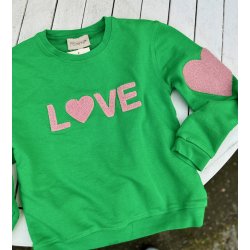 Lulu's Love - Sweatshirt Kids - grass/faded rose