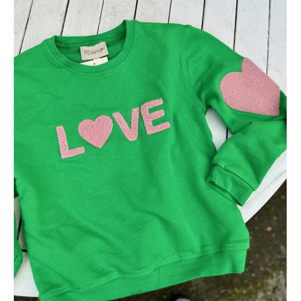 Lulu's Love - Sweatshirt Kids - grass/faded rose