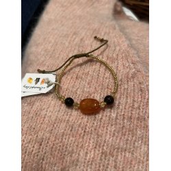  A Beautiful Story - Excited Carnelian Armbnde - Smokey Citrine GC