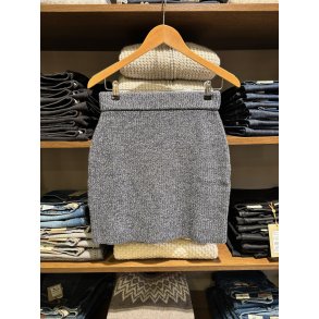 Basic Apparel - Randi Kort Nederdel - Poppy Seed/Sky Captain