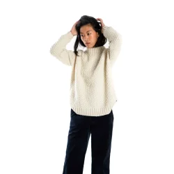 Fuza Wool - Butterfly Sweater - White