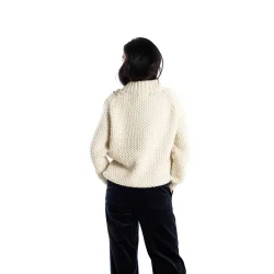 Fuza Wool - Butterfly Sweater - White