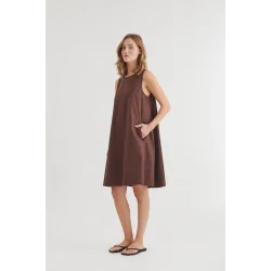 Basic Apparel - Ida Kjole - Chicory Coffee