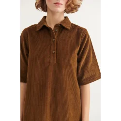 Basic Apparel - Polo Kjole - Desert Palm