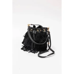 Bow 19 - Jade Bucket Bag Frill - Black