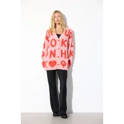 Hunkn - Jenny strik cardigan - Pink