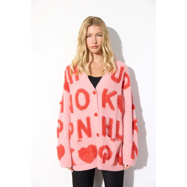 Hunkn - Jenny strik cardigan - Pink