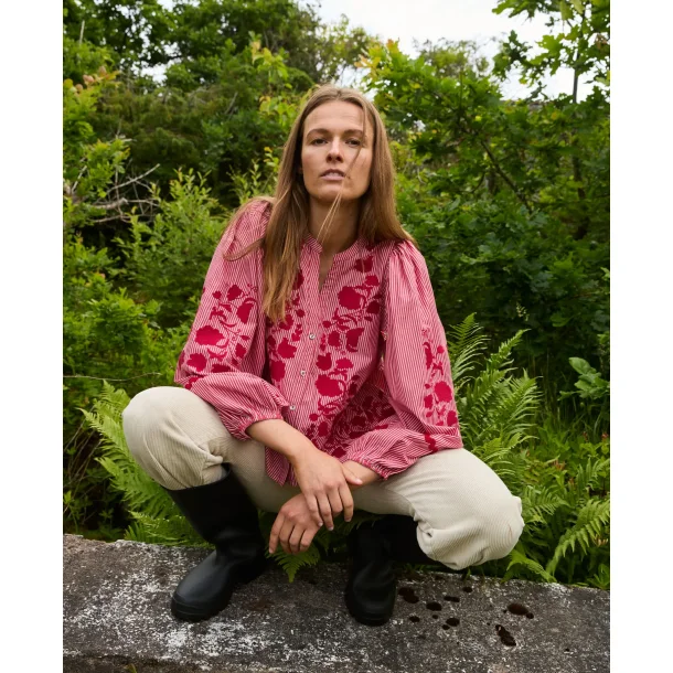 Sissel Edelbo - Juliane top - Red stripes