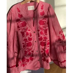 Sissel Edelbo - Juliane top - Red stripes