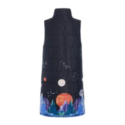 Hunkn - Justice Long Vest - Outer Space Art Print