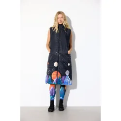 Hunkn - Justice Long Vest - Outer Space Art Print