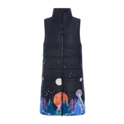 Hunkn - Justice Long Vest - Outer Space Art Print