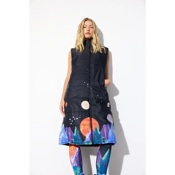 Hunkn - Justice Long Vest - Outer Space Art Print