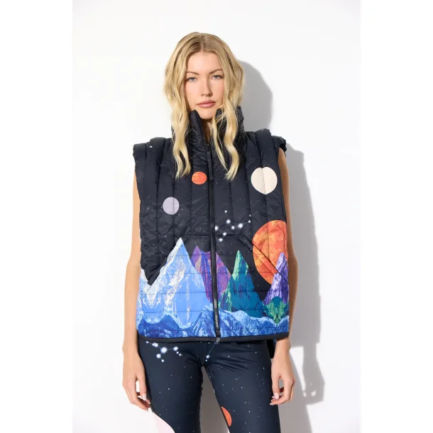 Hunkn - Justice Short Vest - Outer Space Art Print
