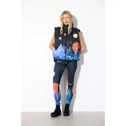 Hunkn - Justice Short Vest - Outer Space Art Print