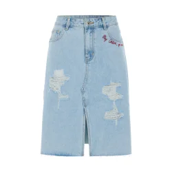 Hunk�n - Kenna Denim Nederdel - Light Denim