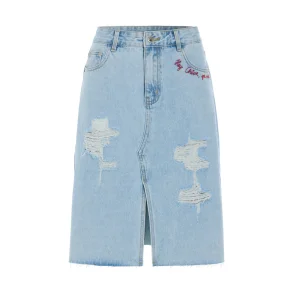 Hunk�n - Kenna Denim Nederdel - Light Denim