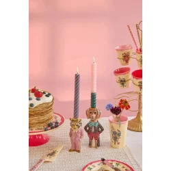 Rice - Tiger Keramik Lysestage - Pink - Nathalie L�t�