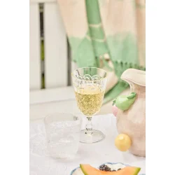 Rice - Stor Keramik Kande - Mrk Sand - Embossed Fuit Design