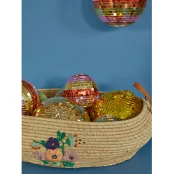 Rice - Discokugle - Gold - Stor