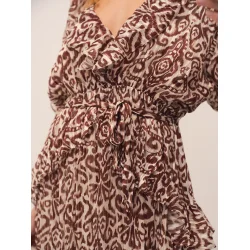 Gossia - Lia kjole - Brown Ikat