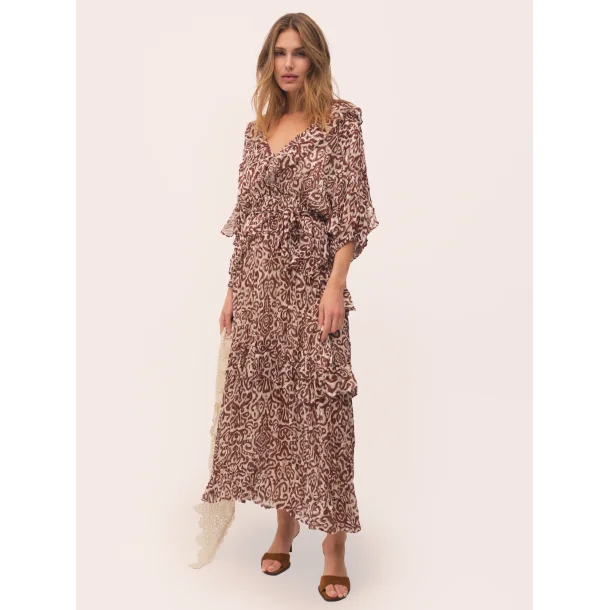 Gossia - Lia kjole - Brown Ikat