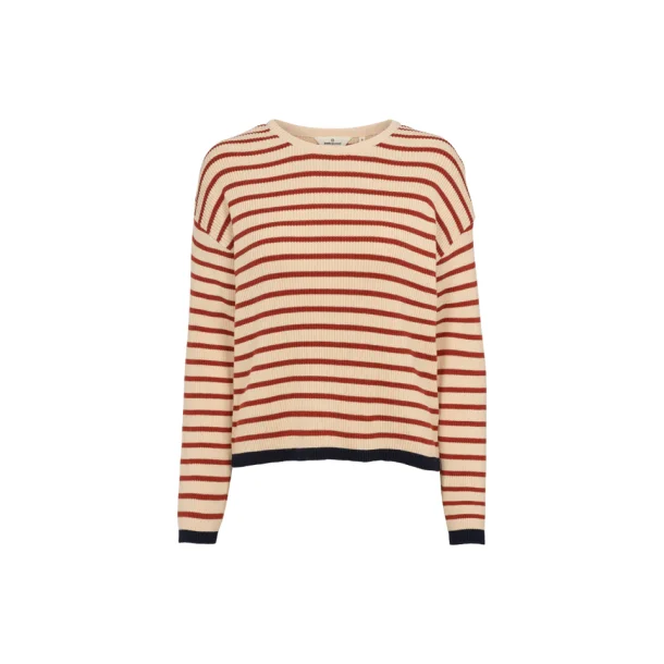 Basic apparel - Lila Strik - Pooibus tea/ Birch