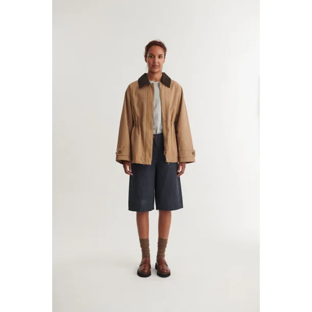 Basic Apparel - Lin Jakke - Sepia Tint