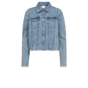 Gossia - LouiseGO Jo jakke - Light Blue Denim
