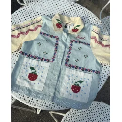Sissel Edelbo - Louise Mini skjorte - Baby Blue