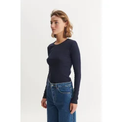 Basic Apparel - Ludmilla LS Tee - Sky Captain 