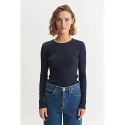 Basic Apparel - Ludmilla LS Tee - Sky Captain 