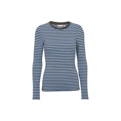 Basic Apparel - Ludmilla LS Tee - Frozen Fjord/Raven